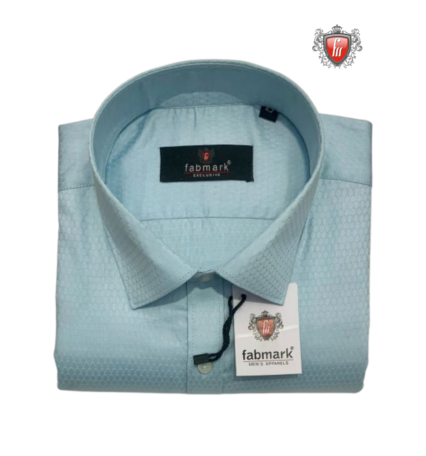 Men’s Light Blue Dress Shirt – Slim Fit Formal Cotton Shirt