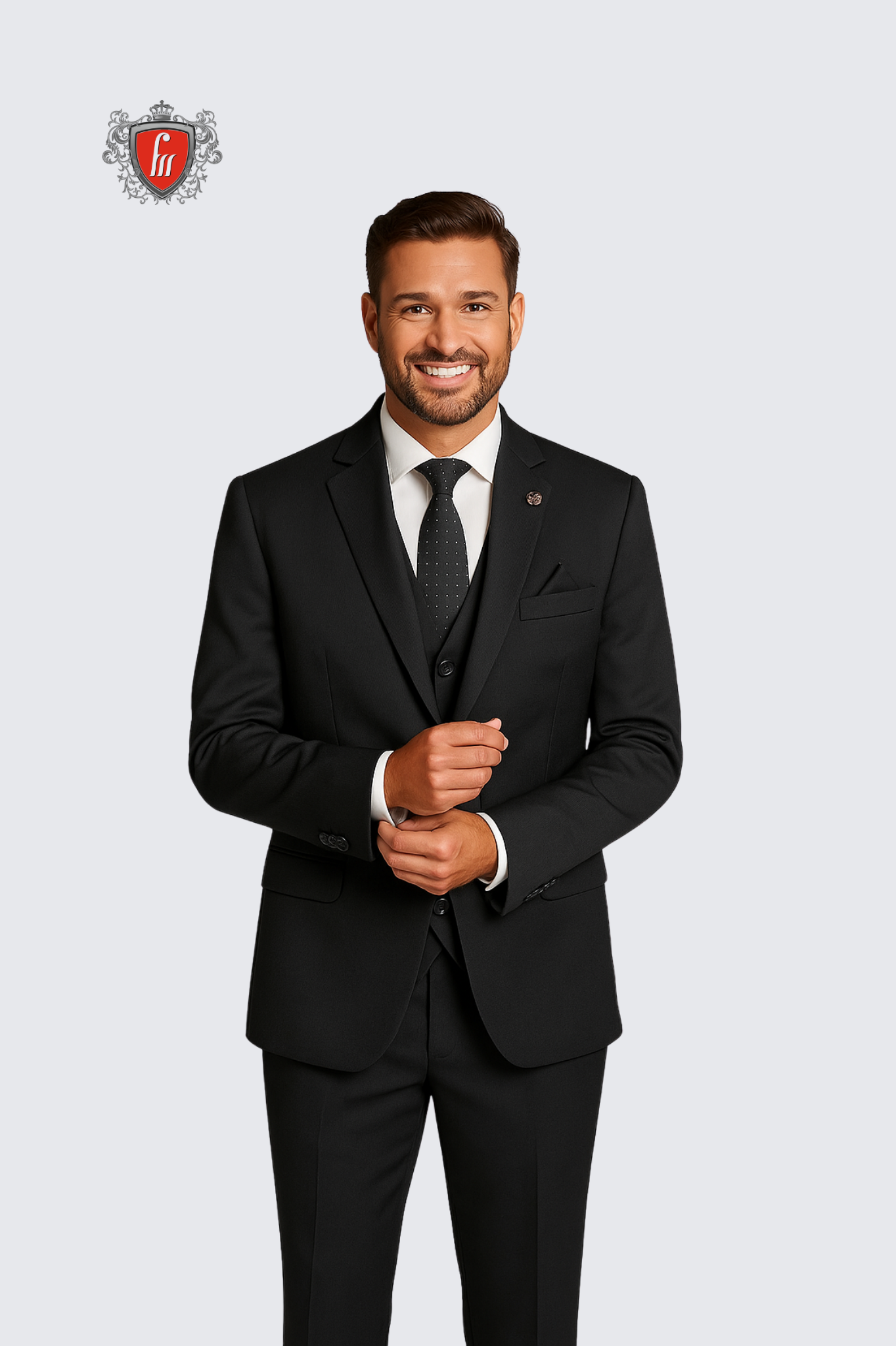Men’s Graphite Black Slim-Fit Suit – Modern Elegance for Every Occasion