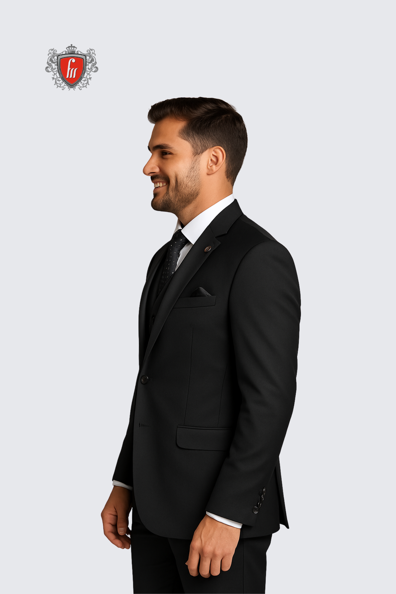 Men’s Graphite Black Slim-Fit Suit – Modern Elegance for Every Occasion