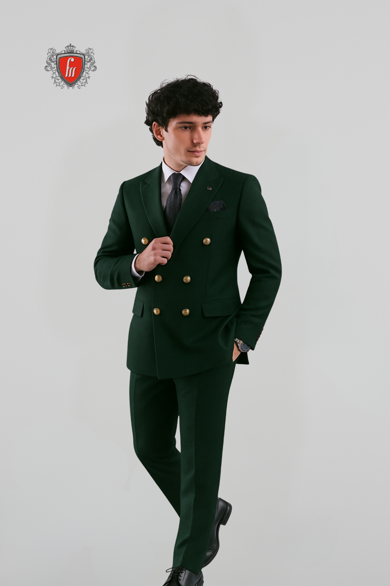 Men’s Elegant Dark Green Suit – Sophisticated Tailoring for Celebrations
