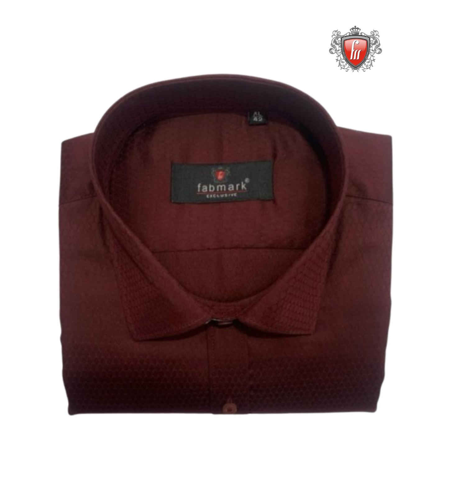 Men’s Wine Red Dress Shirt – Slim Fit Formal Cotton Shirt