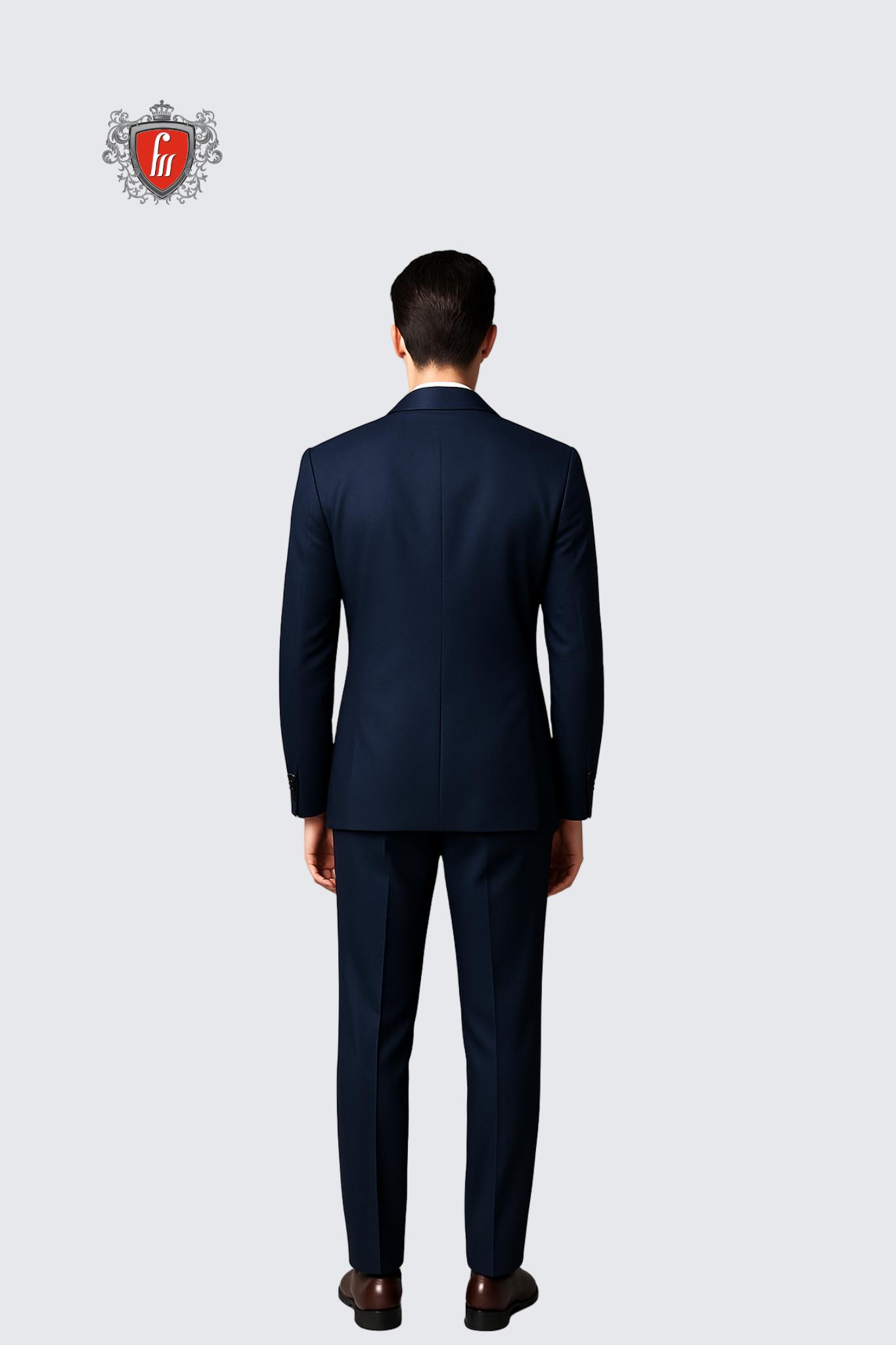 Men’s Navy Blue Tailored Suit – Modern Formalwear for Weddings & Events