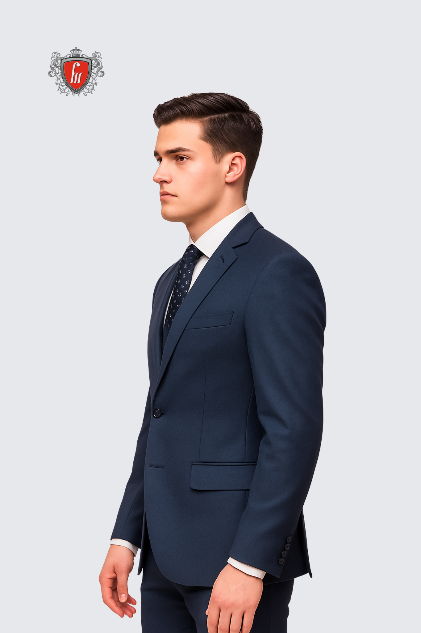 Men’s Pickled Bluewood Tailored Suit – Sky-Blue Elegance Redefined