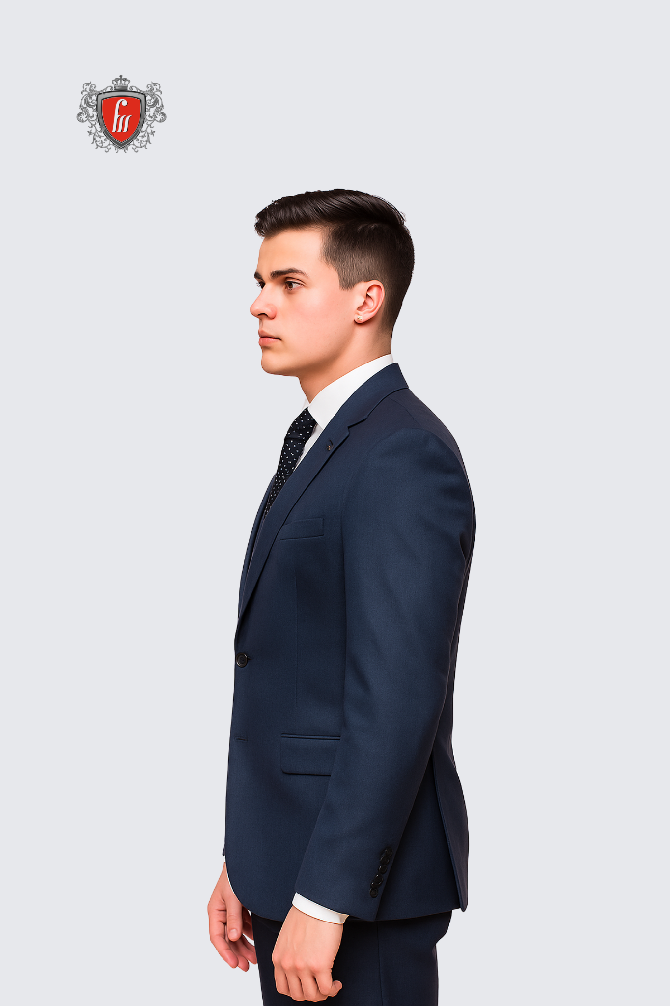 Men’s Pickled Bluewood Tailored Suit – Sky-Blue Elegance Redefined