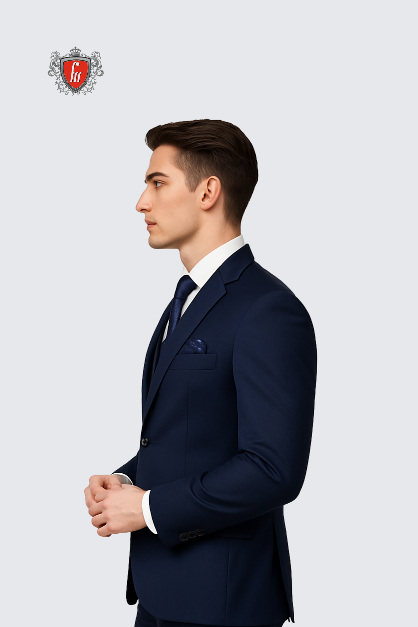 Graphite Black Three-Piece Men’s Suit – Classic Sophistication Meets Modern Style