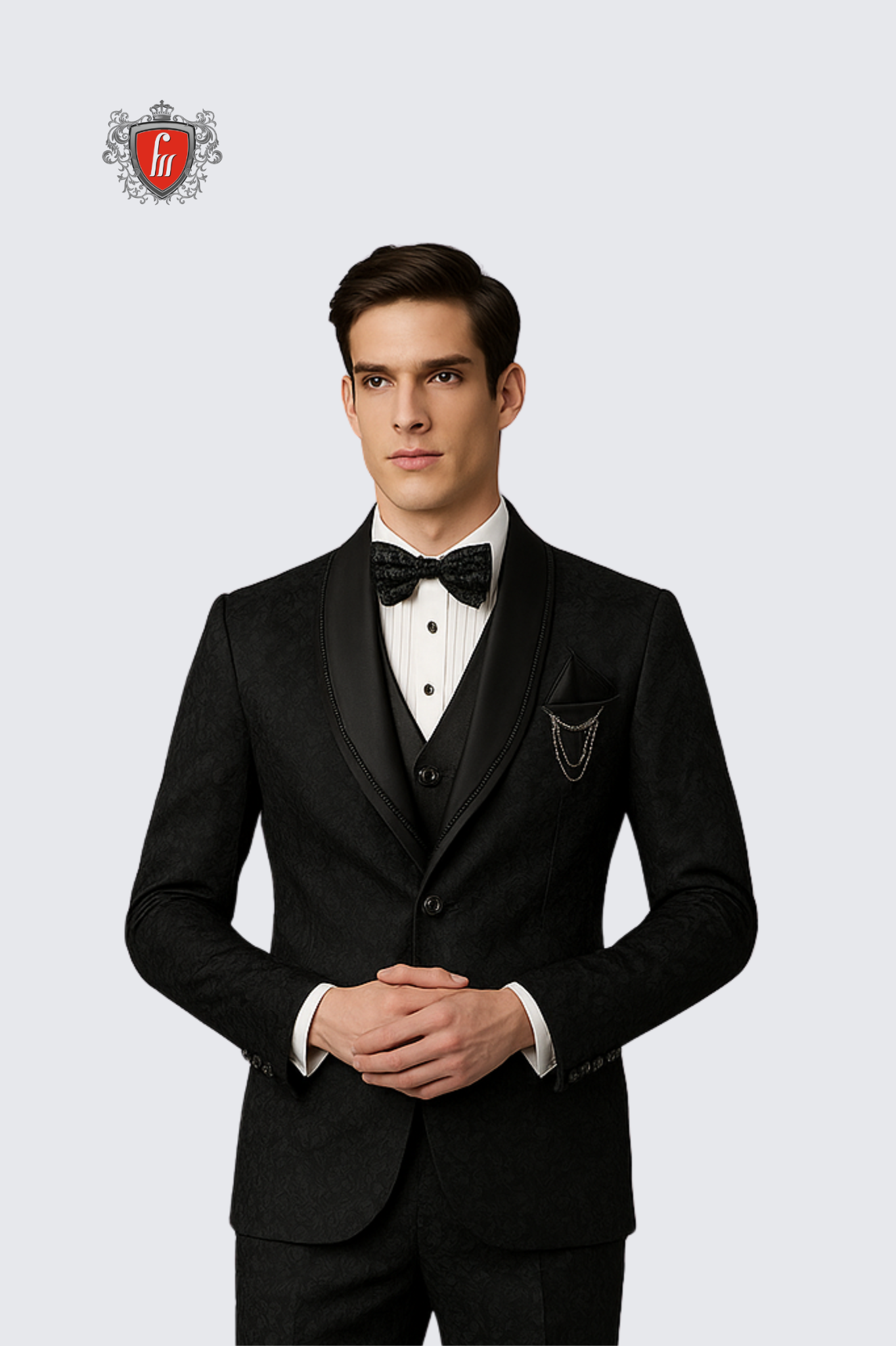 Men’s Tailored Black Designer Suit – Built for Celebration Nights