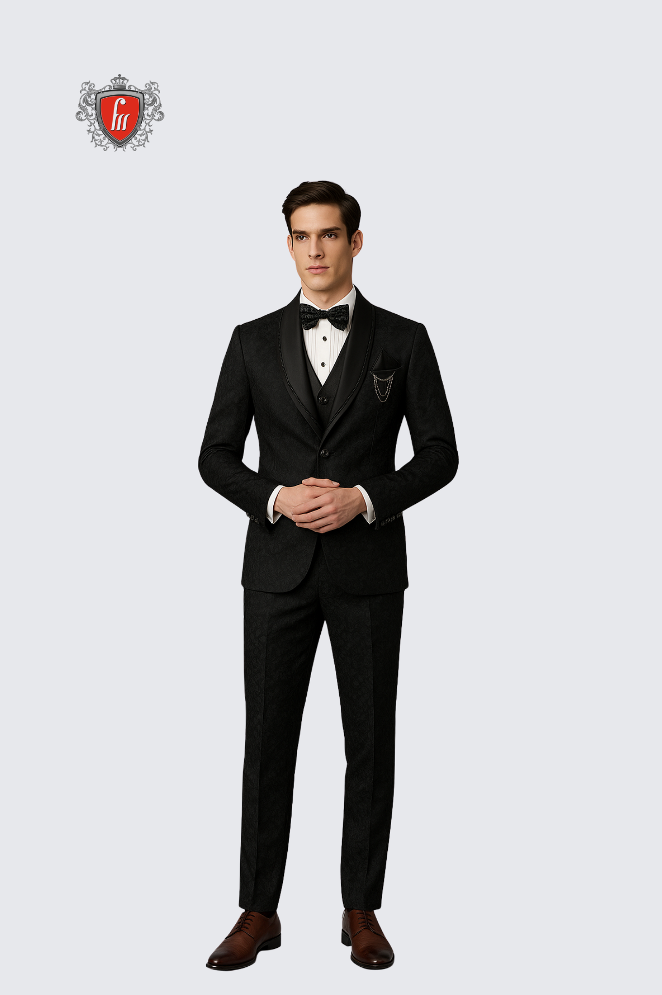 Men’s Tailored Black Designer Suit – Built for Celebration Nights