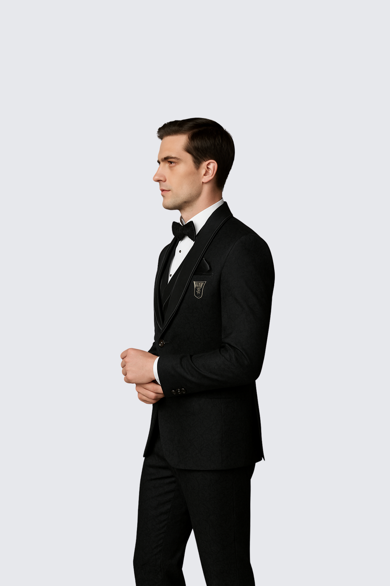 Men’s Tailored Black Designer Suit – Built for Celebration Nights