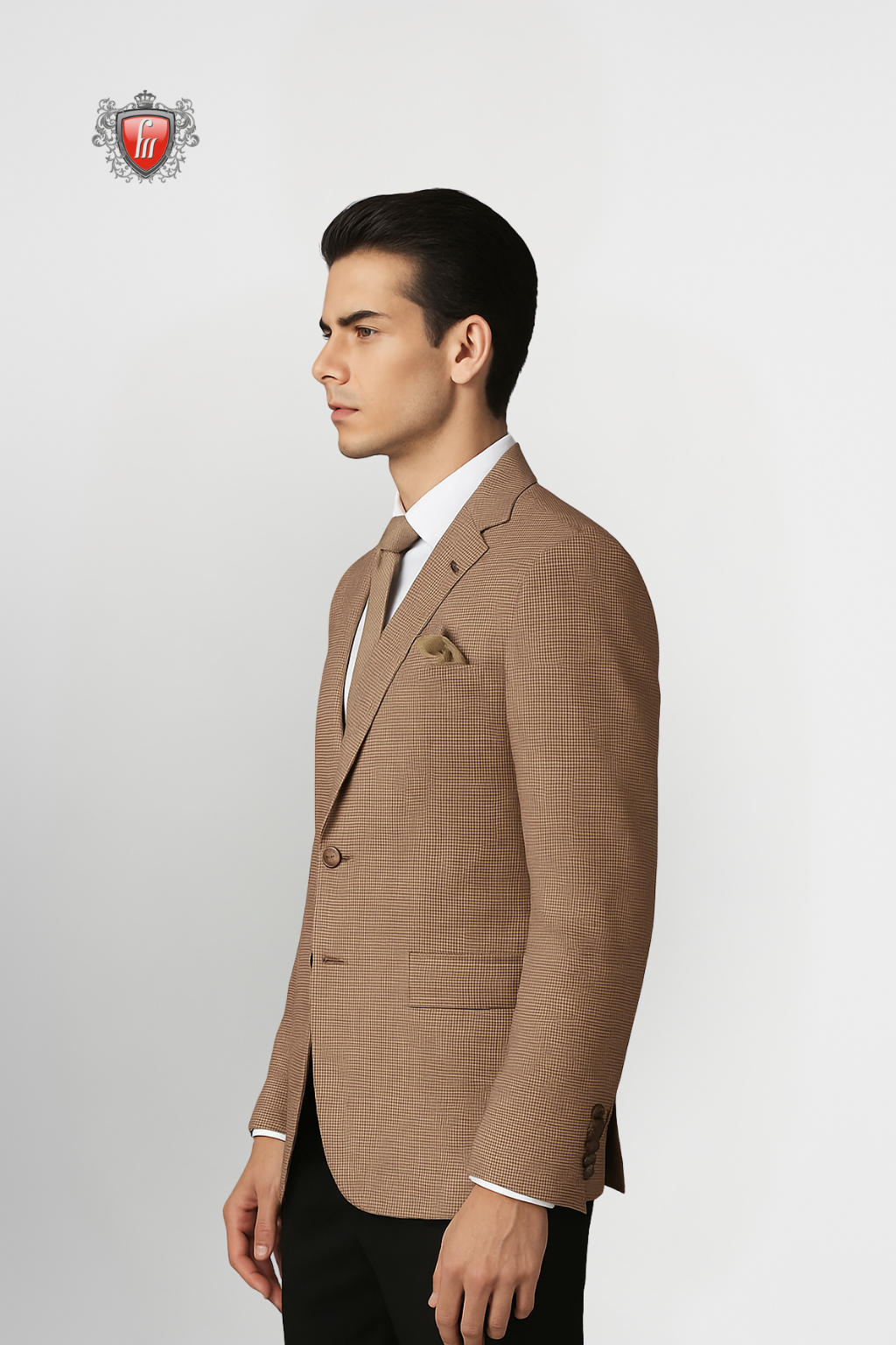 Elegant Olive Grey Formal Blazer for Men – Contemporary Tailored Jacket
