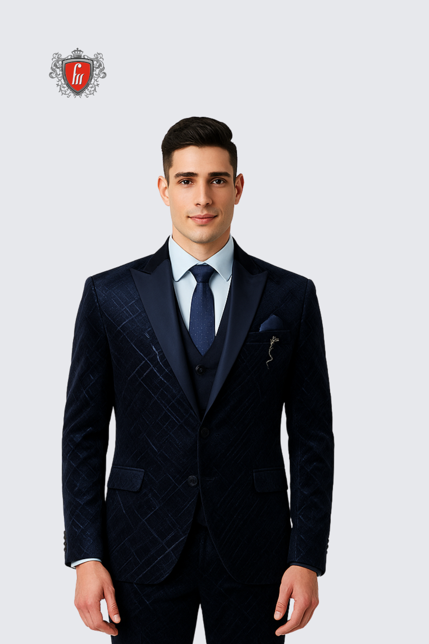 Men’s Summer Cyan-Blue Tailored Suit – Formalwear for Weddings & Events