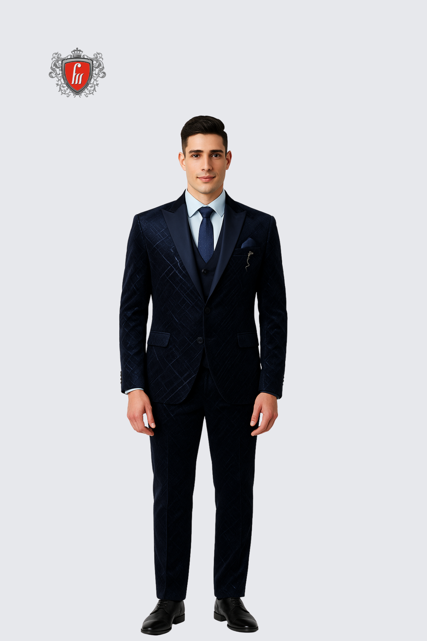 Men’s Summer Cyan-Blue Tailored Suit – Formalwear for Weddings & Events