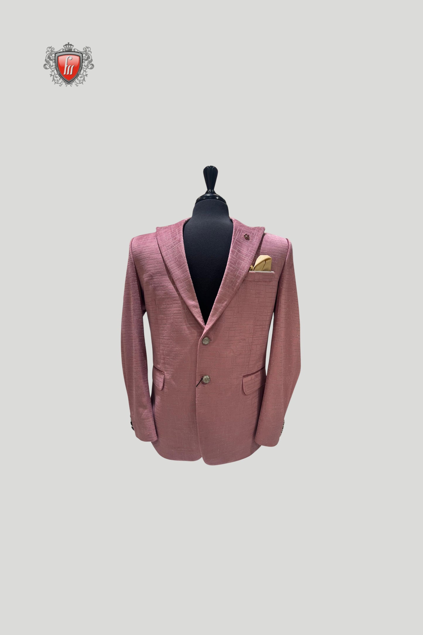Tailored Dusty Pink Blazer for Modern Men – Own the Spotlight in Style