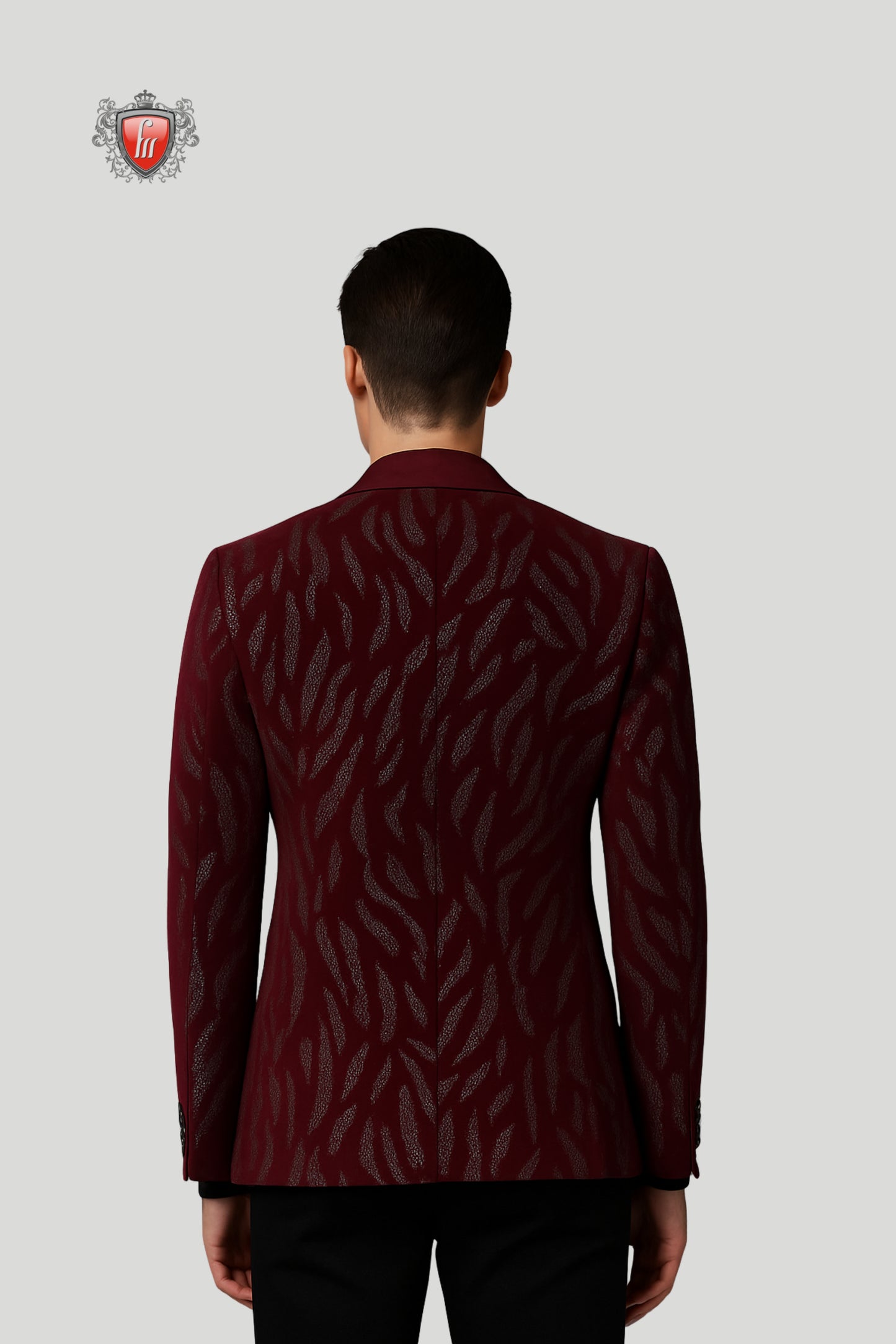 Tyrian Purple Designer Blazer – Royal Elegance, Modern Edge