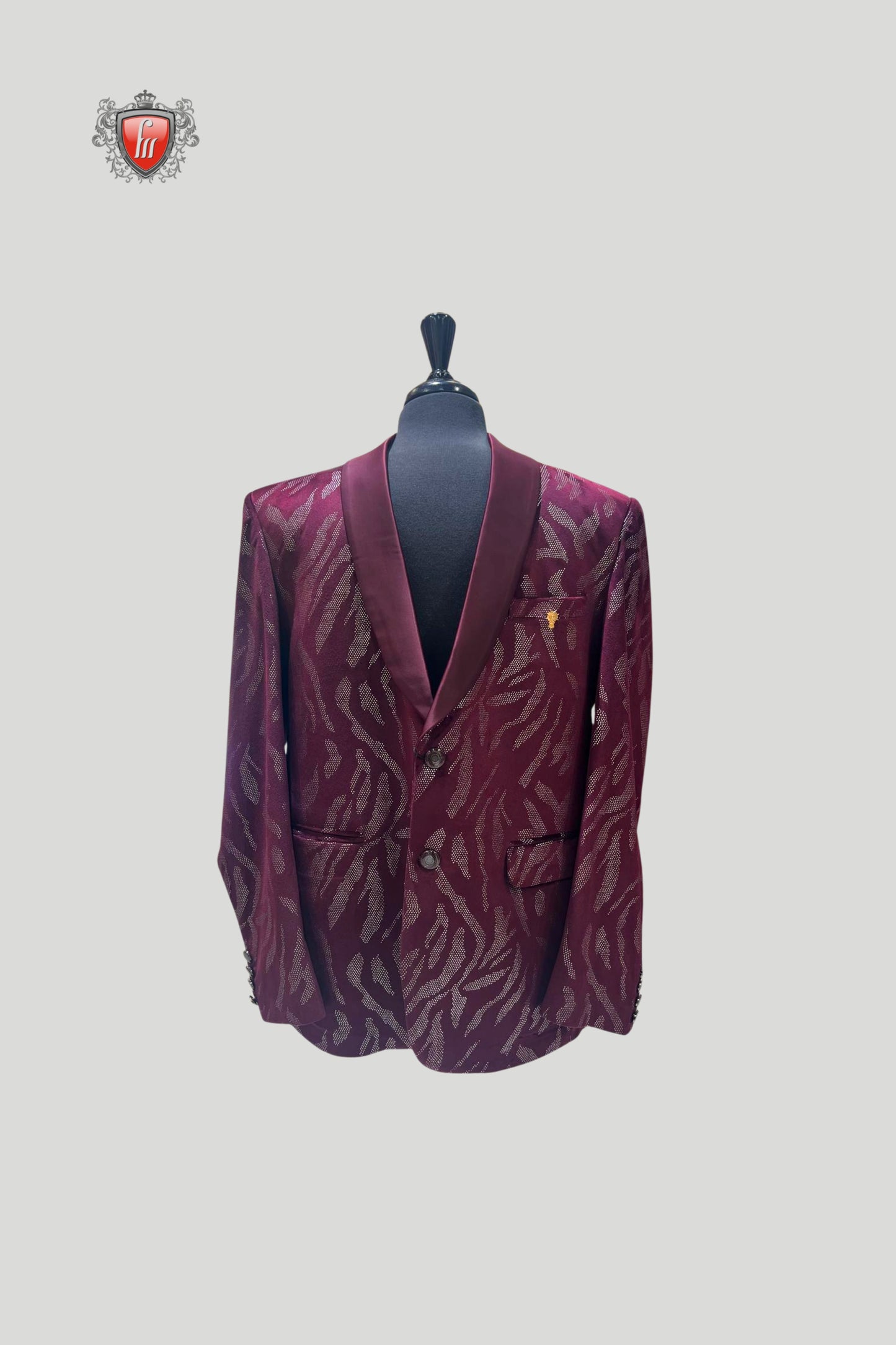 Tyrian Purple Designer Blazer – Royal Elegance, Modern Edge