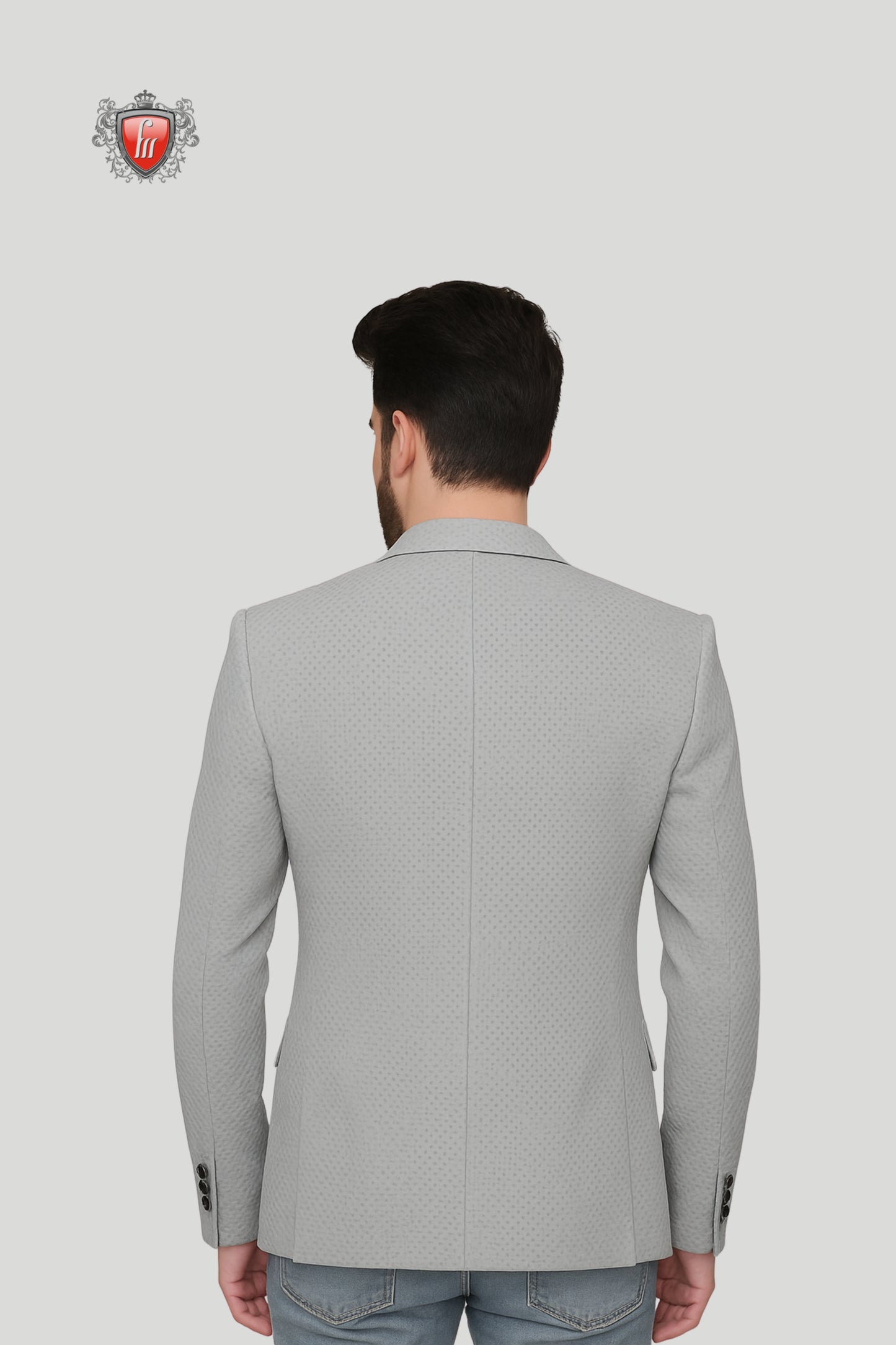 Classic Grey Men’s Blazer – Timeless Elegance, Modern Fit