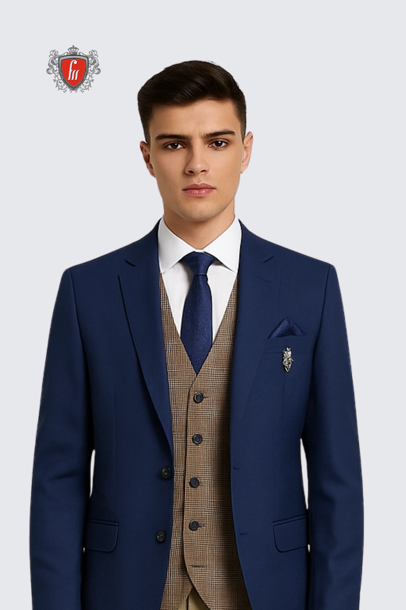 Men’s Ebony Clay Tailored Suit – Refined Formalwear for Weddings & Business