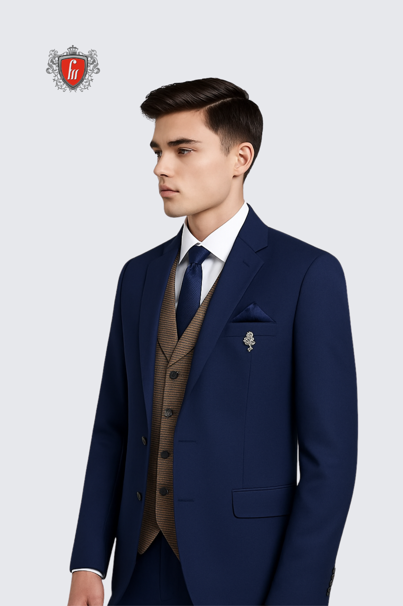 Men’s Ebony Clay Tailored Suit – Refined Formalwear for Weddings & Business