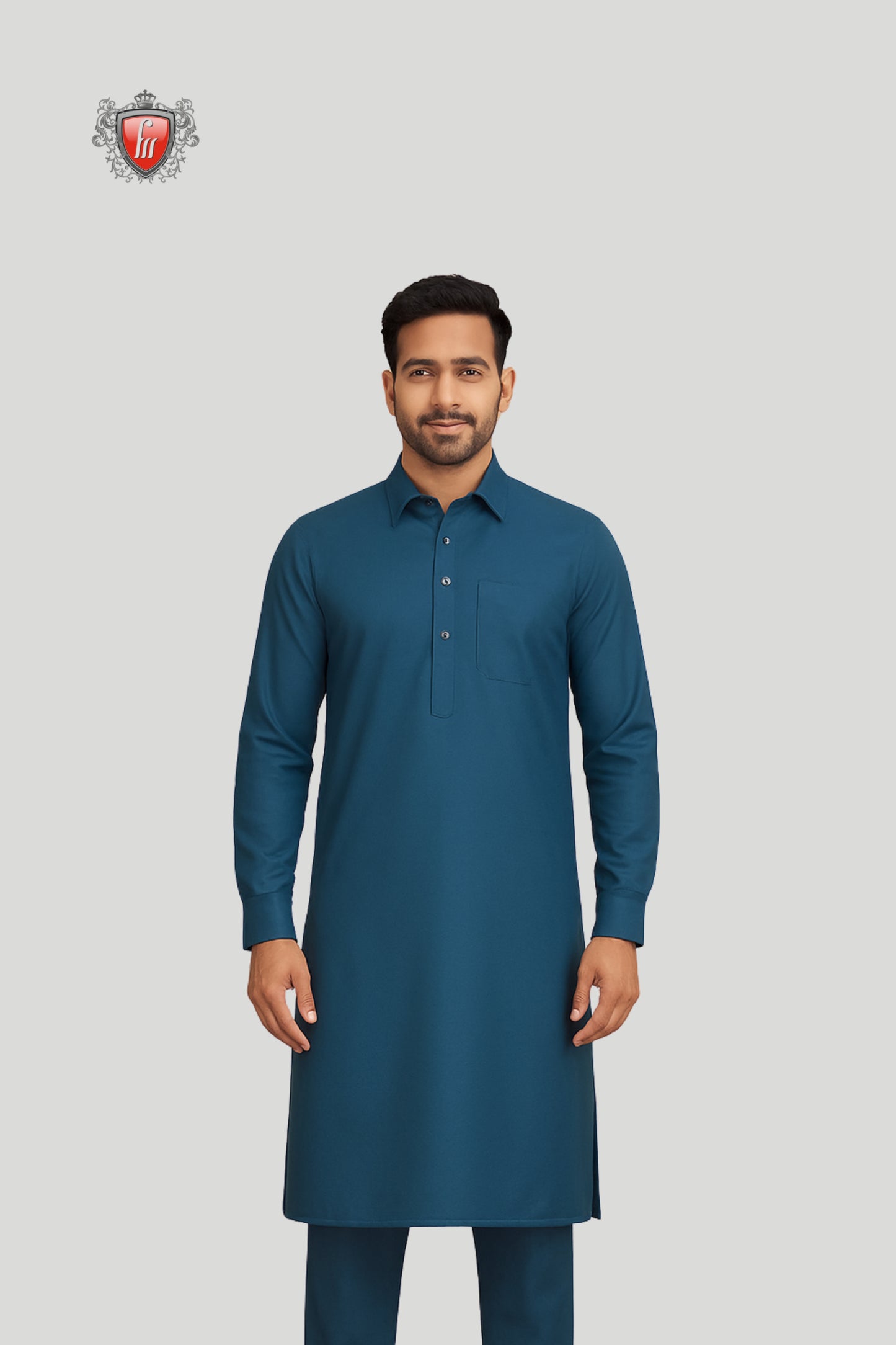Designer Men’s Royal Blue Kurta Pajama – Premium Occasion Wear