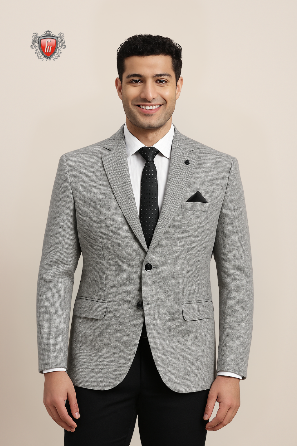 Men’s Light Grey Wedding Blazer – Modern & Versatile Suit Jacket