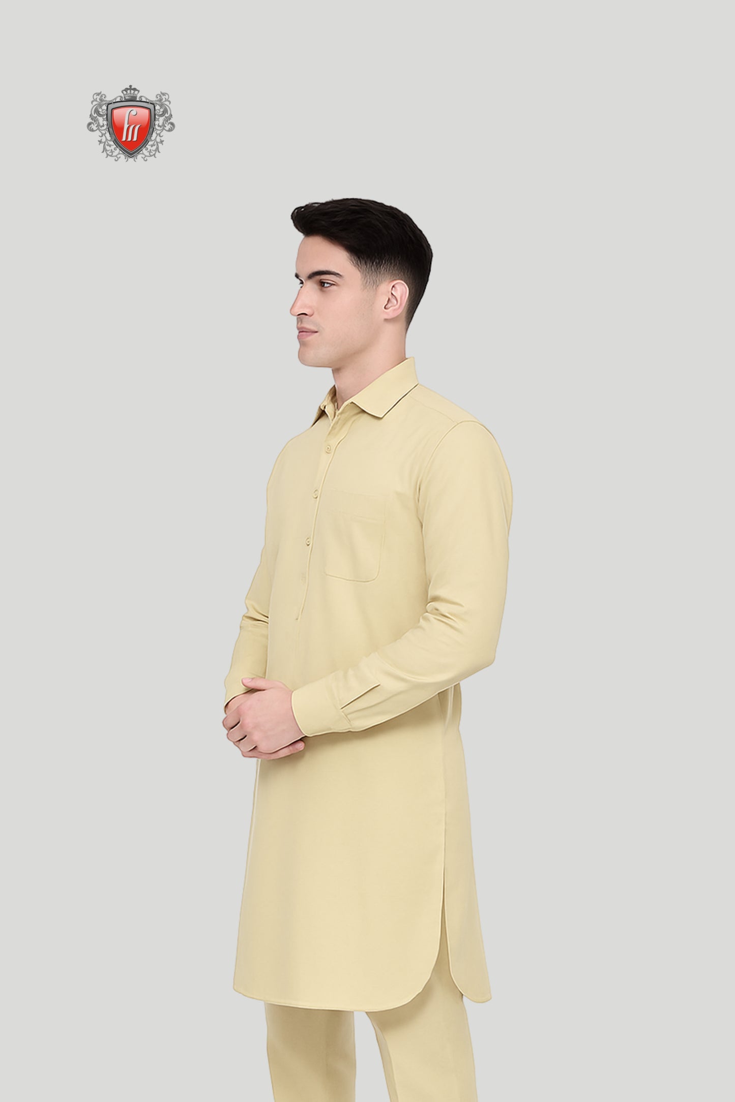 Elegant Cream Kurta Pajama – Timeless Men’s Formal Ethnic Wear