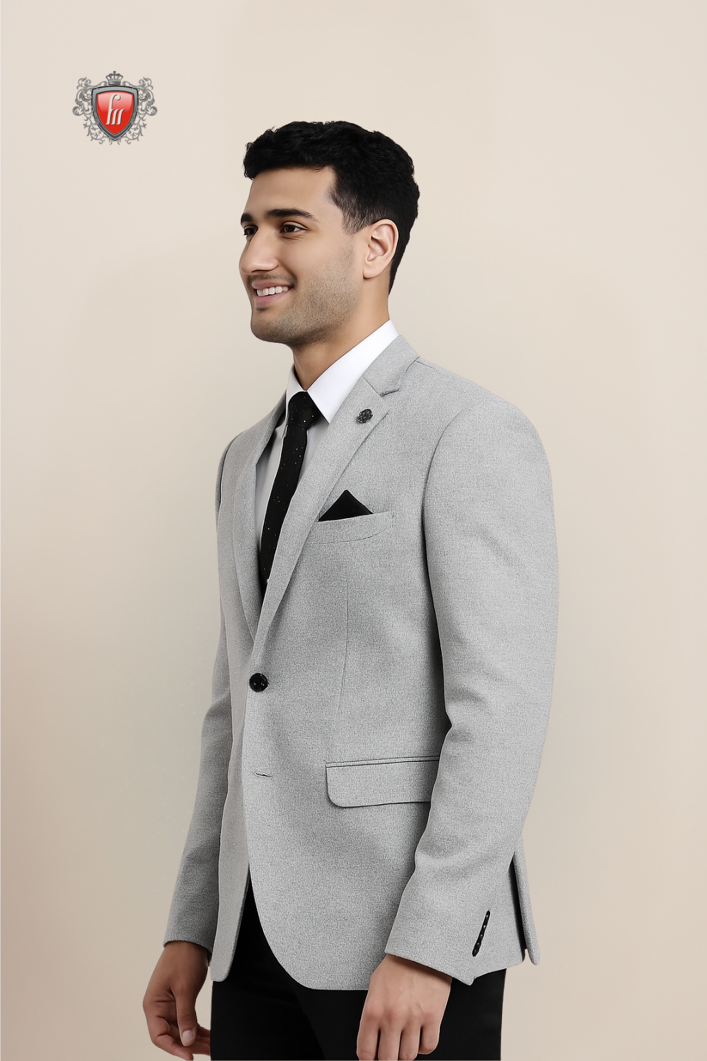 Men’s Light Grey Wedding Blazer – Modern & Versatile Suit Jacket