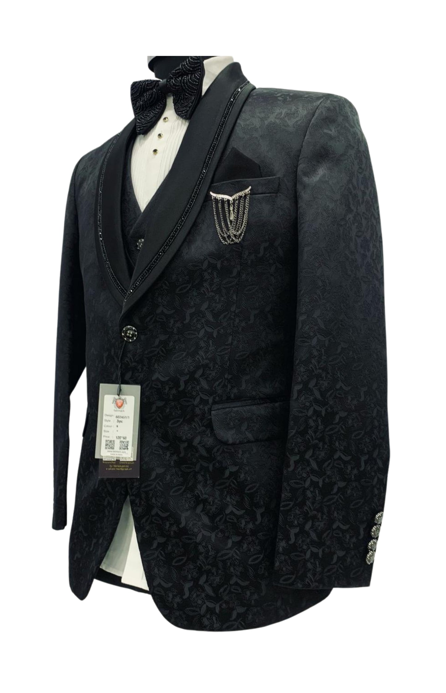 Men’s Tailored Black Designer Suit – Built for Celebration Nights