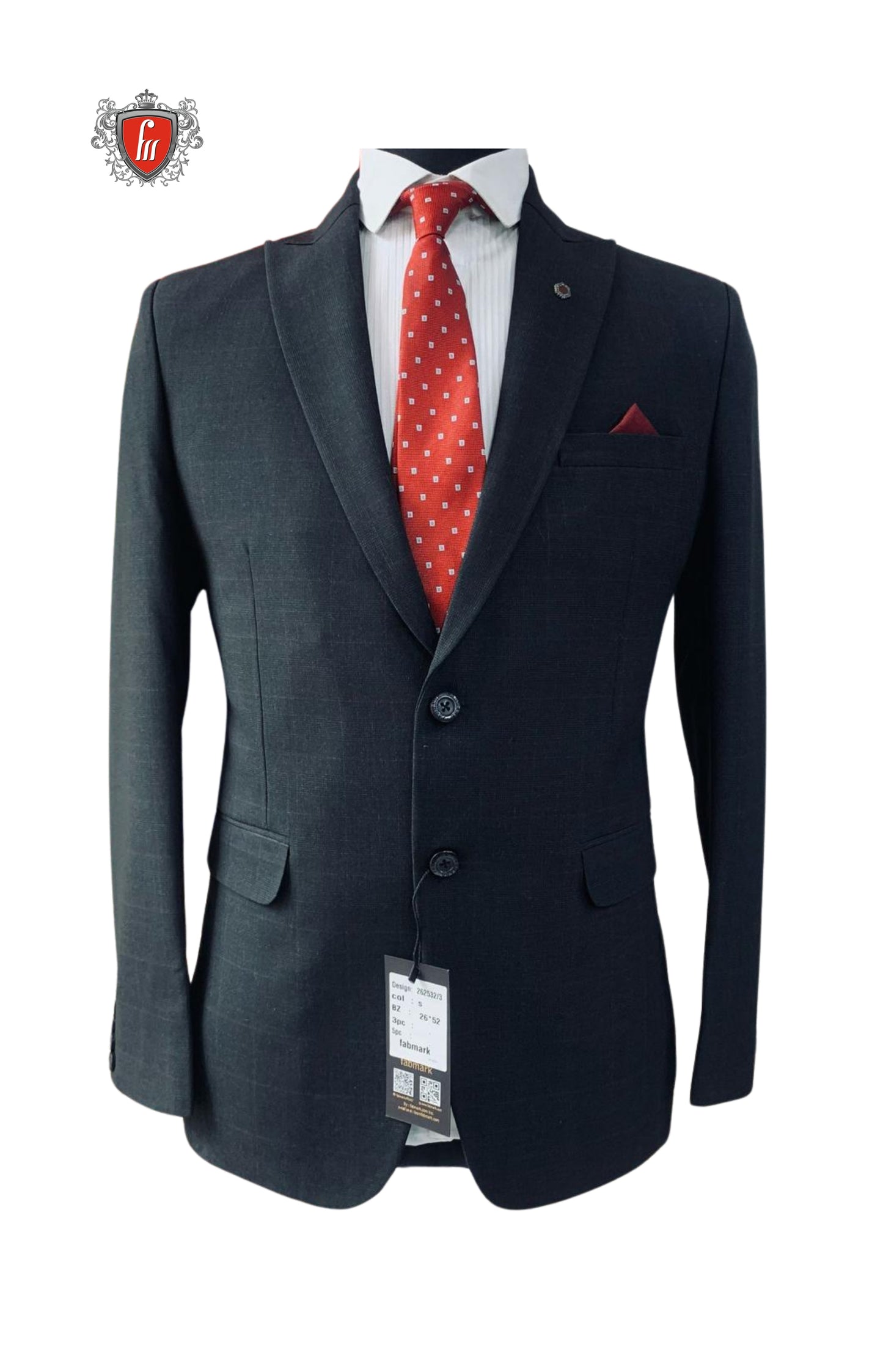 Men’s Tailored Navy Blue Blazer – Stylish Suit Jacket for Formal Occasions