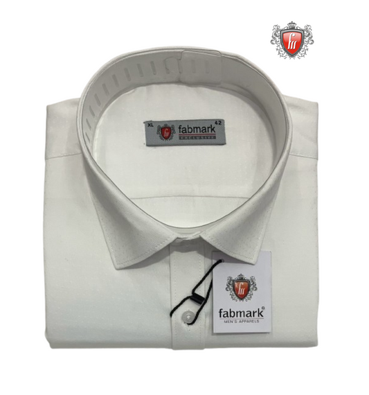 Fabmark Cream Cotton Shirt<p style="color:red; "> Single Shirt Price $45 or Buy 3 for $99</p>
