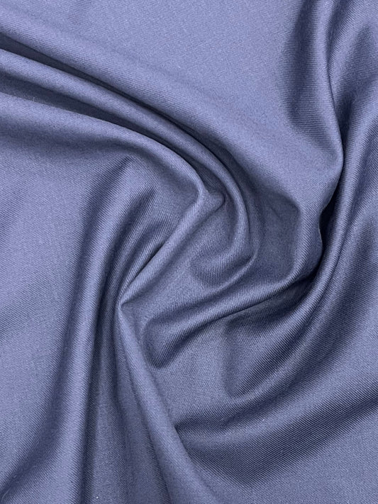 Luxury Steel Blue Soft Twill Fabric – Summer Collection (1 Meter)