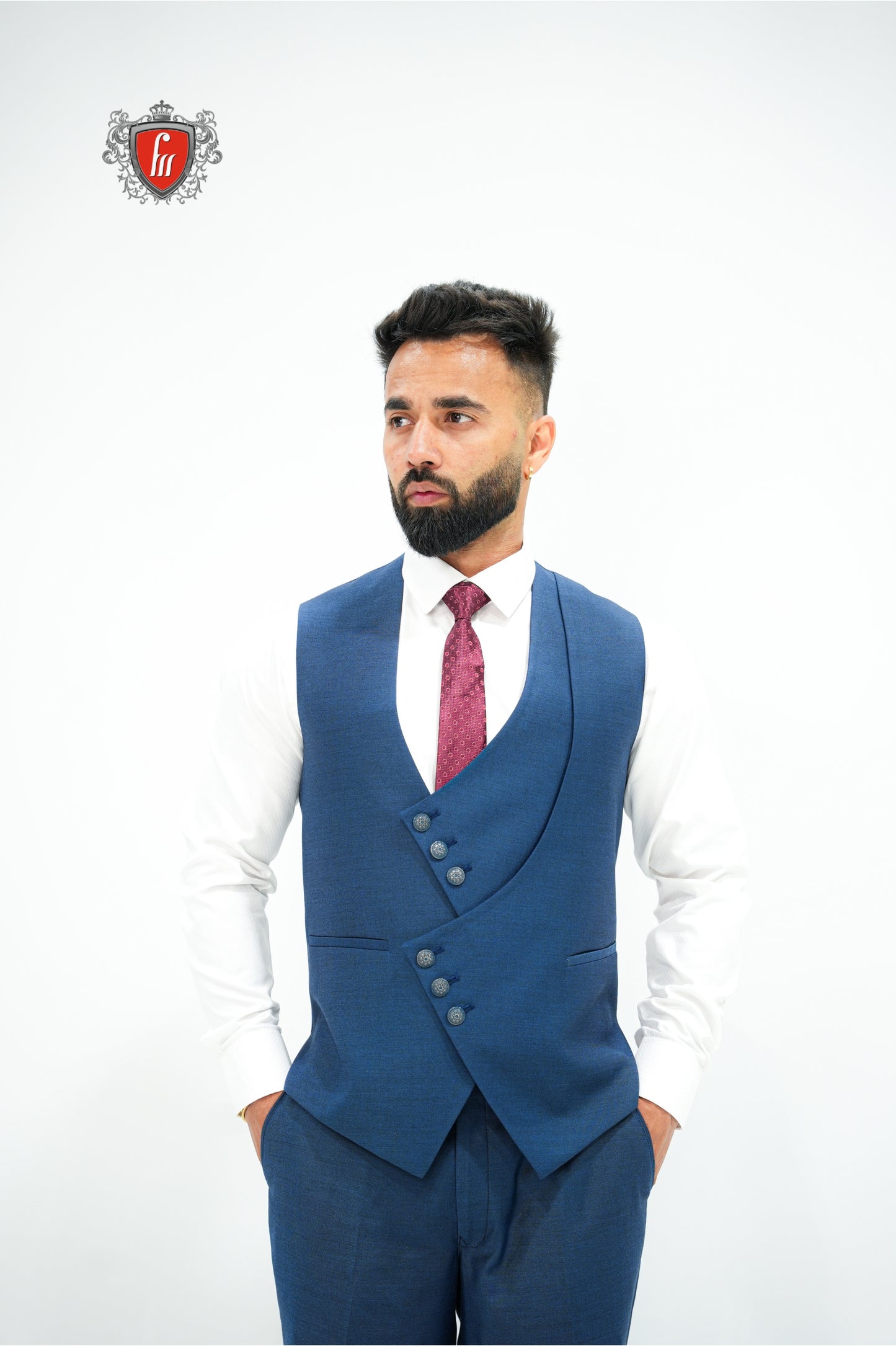 Royal Blue Satin Shawl Collar Suit—The Gentleman’s Celebration Choice