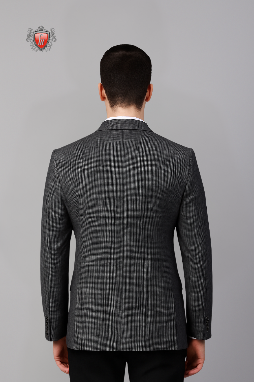 Designer Dark Grey Blazer for Men – Classic Elegance for Weddings & Office