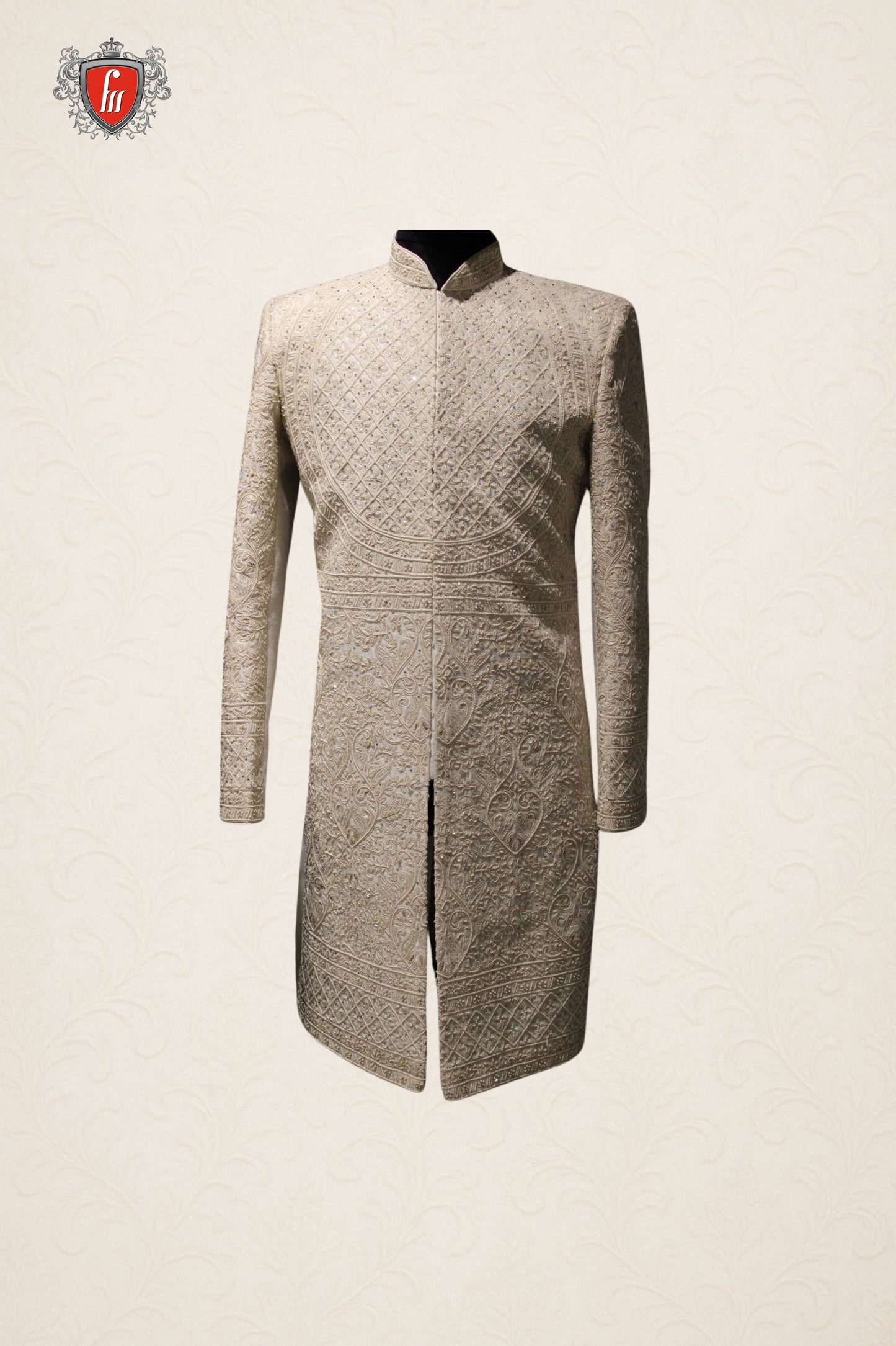 Royal Geometric Zari Sherwani