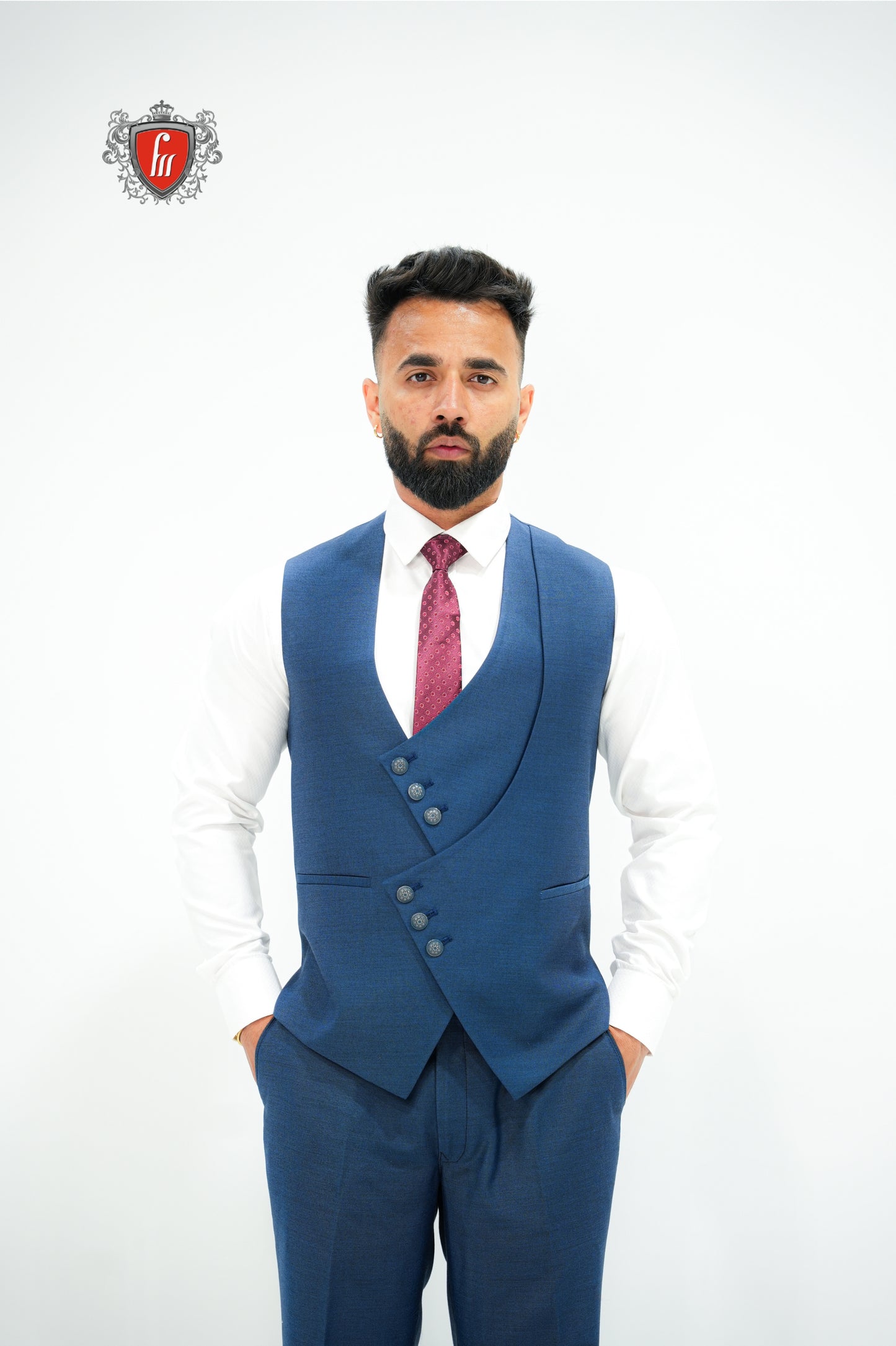 Royal Blue Satin Shawl Collar Suit—The Gentleman’s Celebration Choice