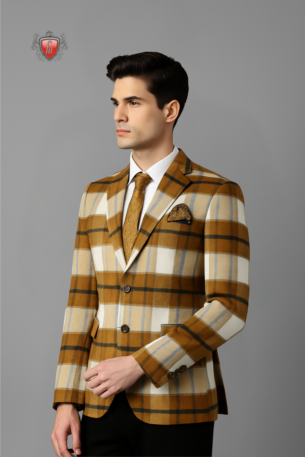 Men’s Milk-Chocolate Suit – Tailored Style for Weddings & Business