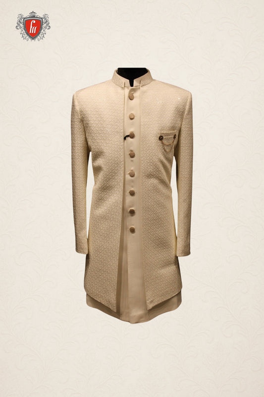 Ivory Regal Indo-Western Shlug