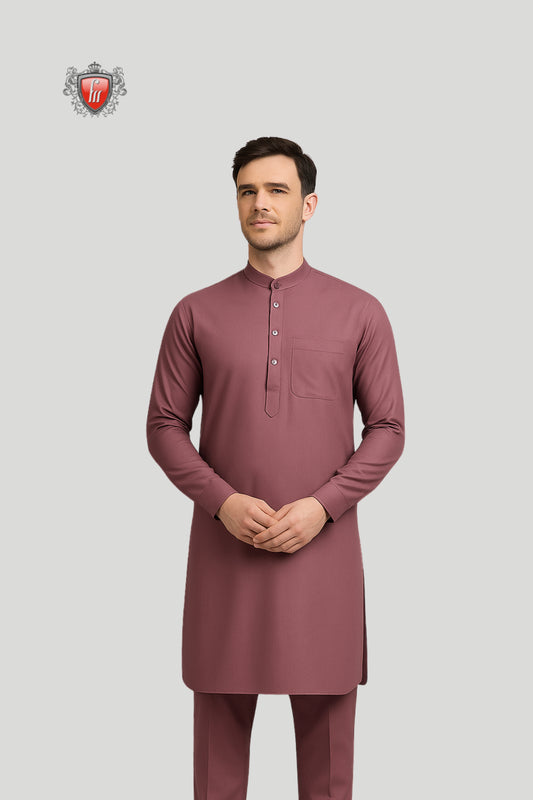 Mauve Kurta Pajama – Elegant Minimalist Ethnic Wear