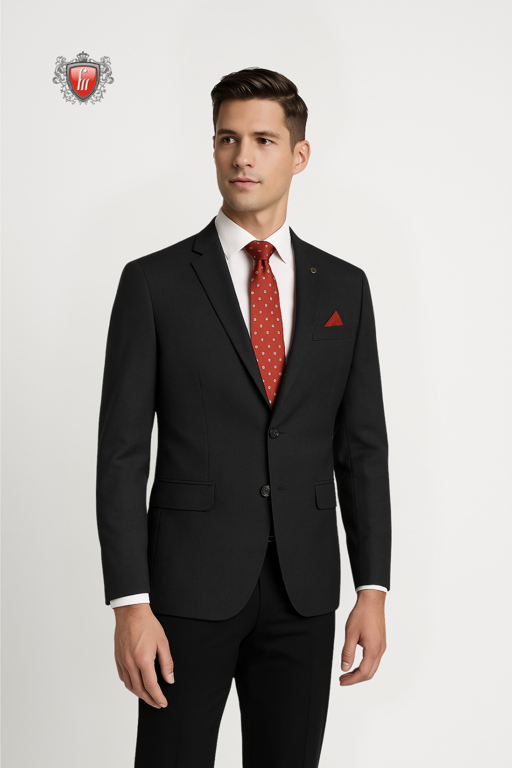 Men’s Tailored Navy Blue Blazer – Stylish Suit Jacket for Formal Occasions