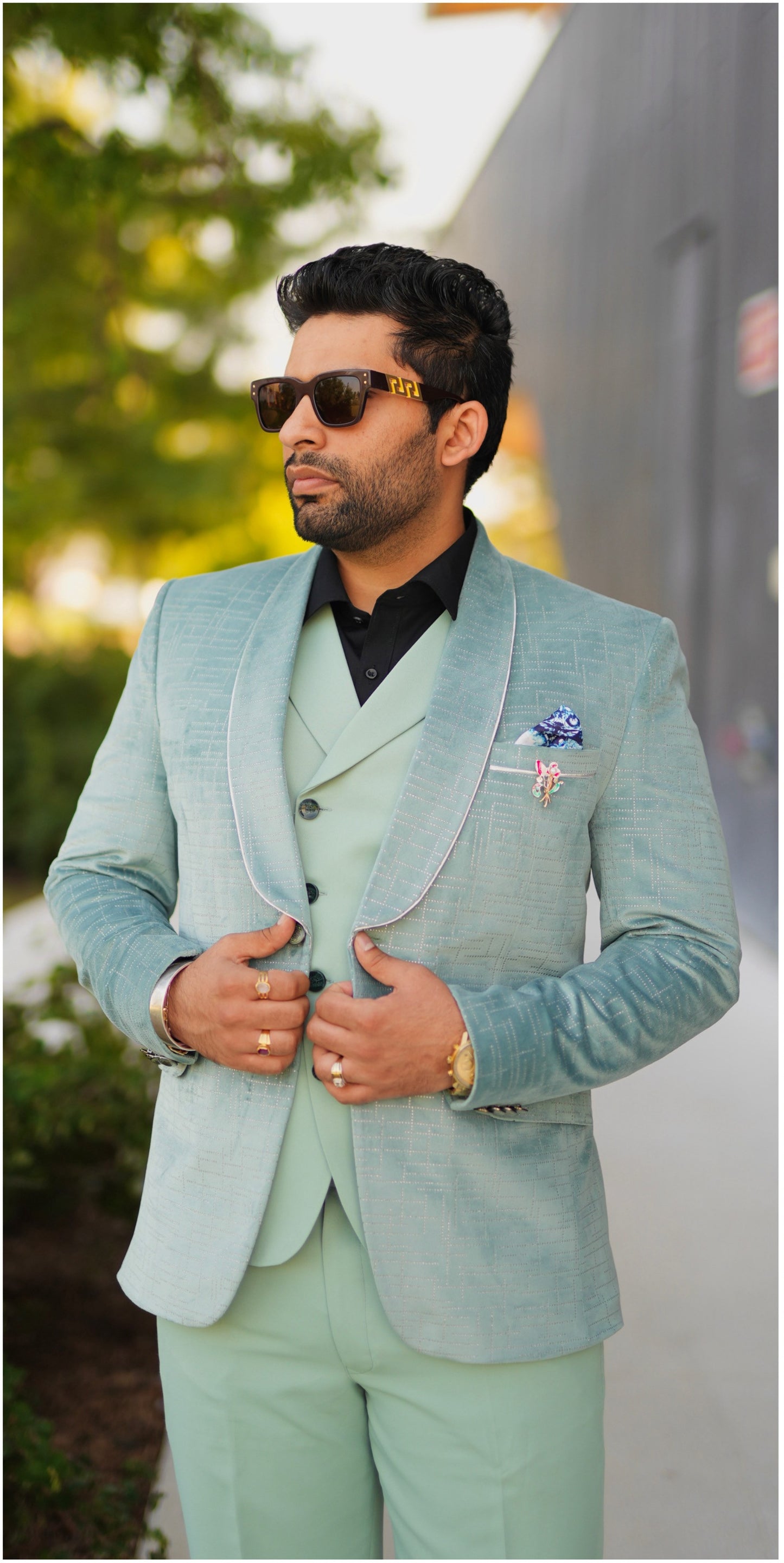 Men’s Premium Green Formal Blazer – Stylish Seasonal Occasion Wear