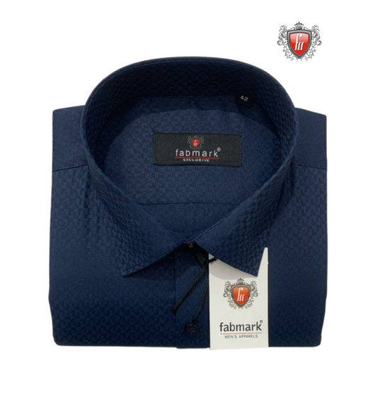 Classic Navy, Elevated with Texture – One Shirt, Endless Style