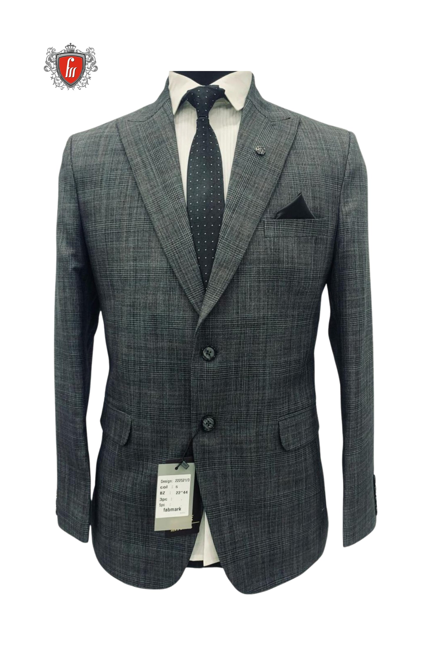 Designer Dark Grey Blazer for Men – Classic Elegance for Weddings & Office
