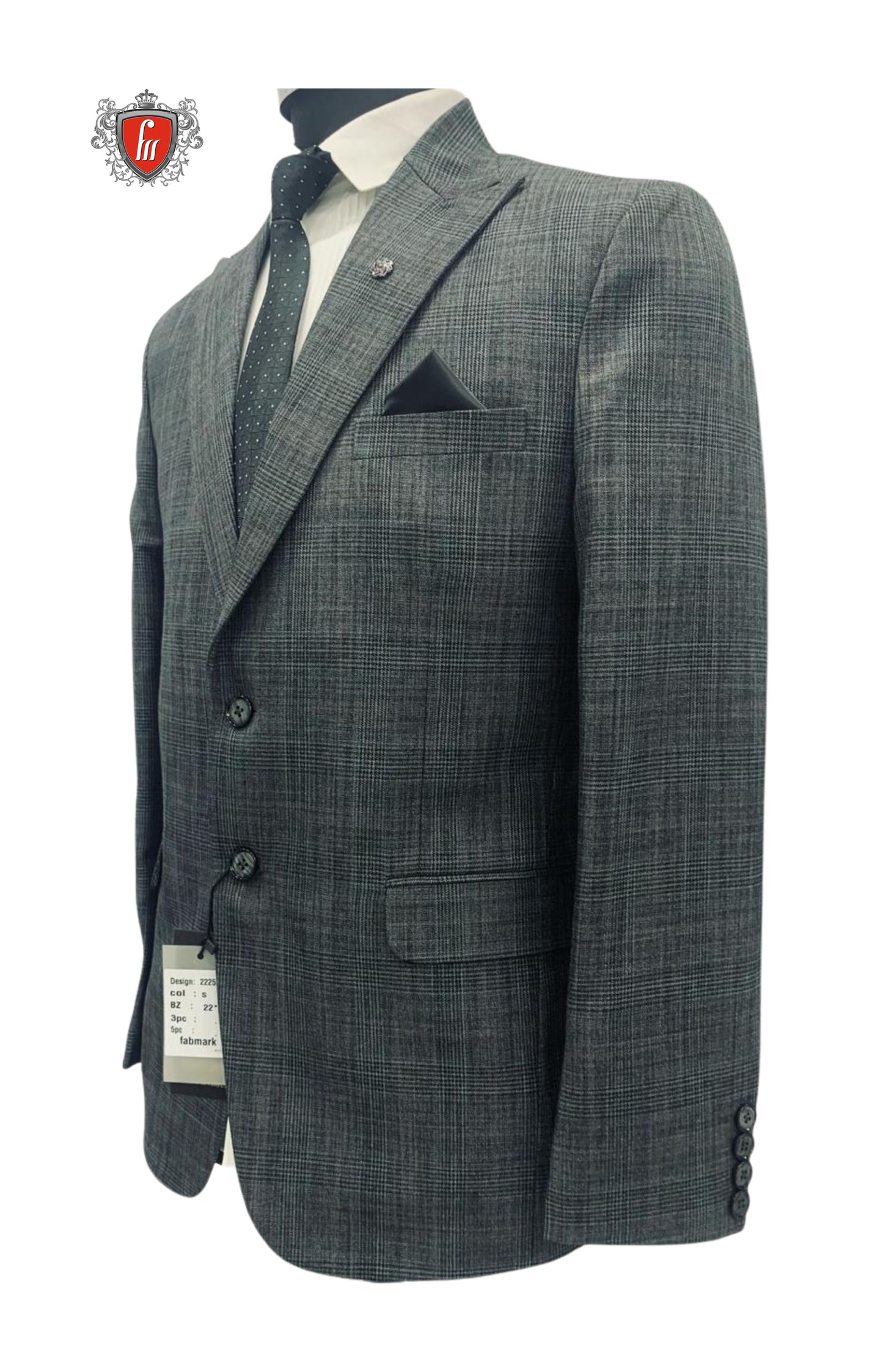 Designer Dark Grey Blazer for Men – Classic Elegance for Weddings & Office