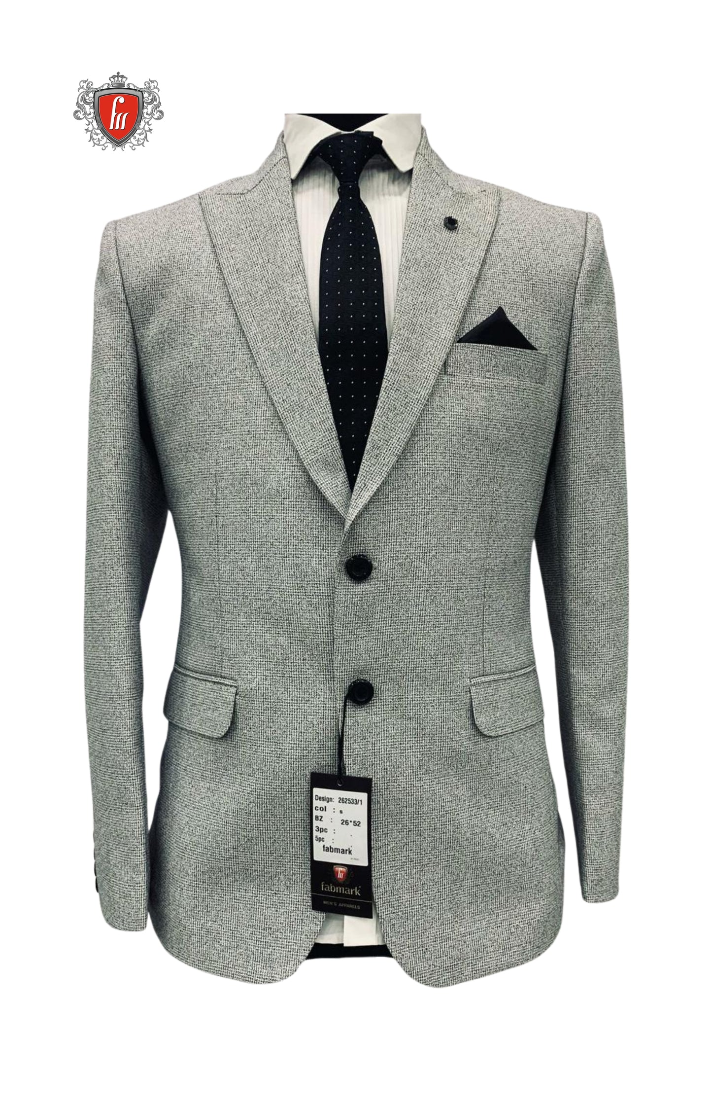 Men’s Light Grey Wedding Blazer – Modern & Versatile Suit Jacket