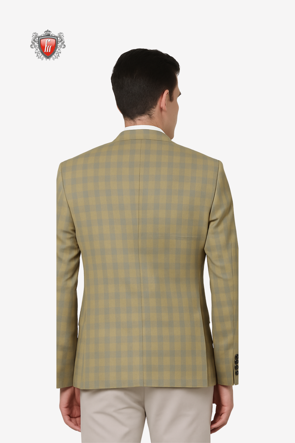 Men's Camel Check Blazer – Modern Heritage for Daytime Events