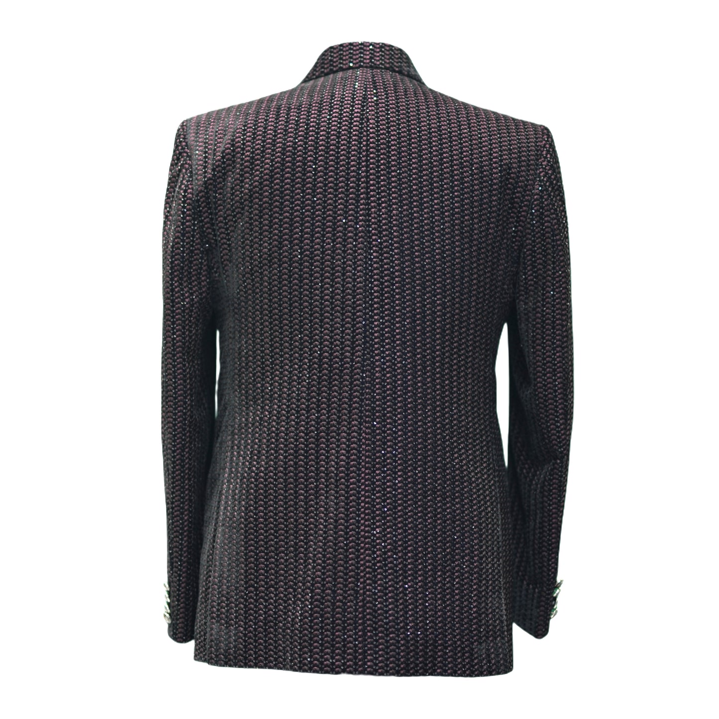 Blazer élégant marron texturé pour homme avec revers en satin | Vêtements de cérémonie haut de gamme