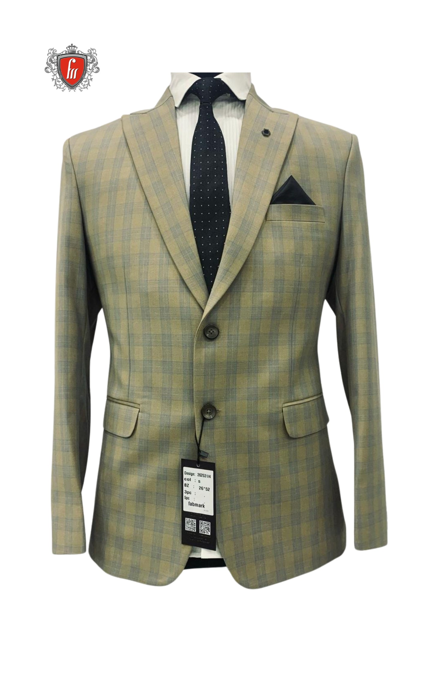 Men's Camel Check Blazer – Modern Heritage for Daytime Events