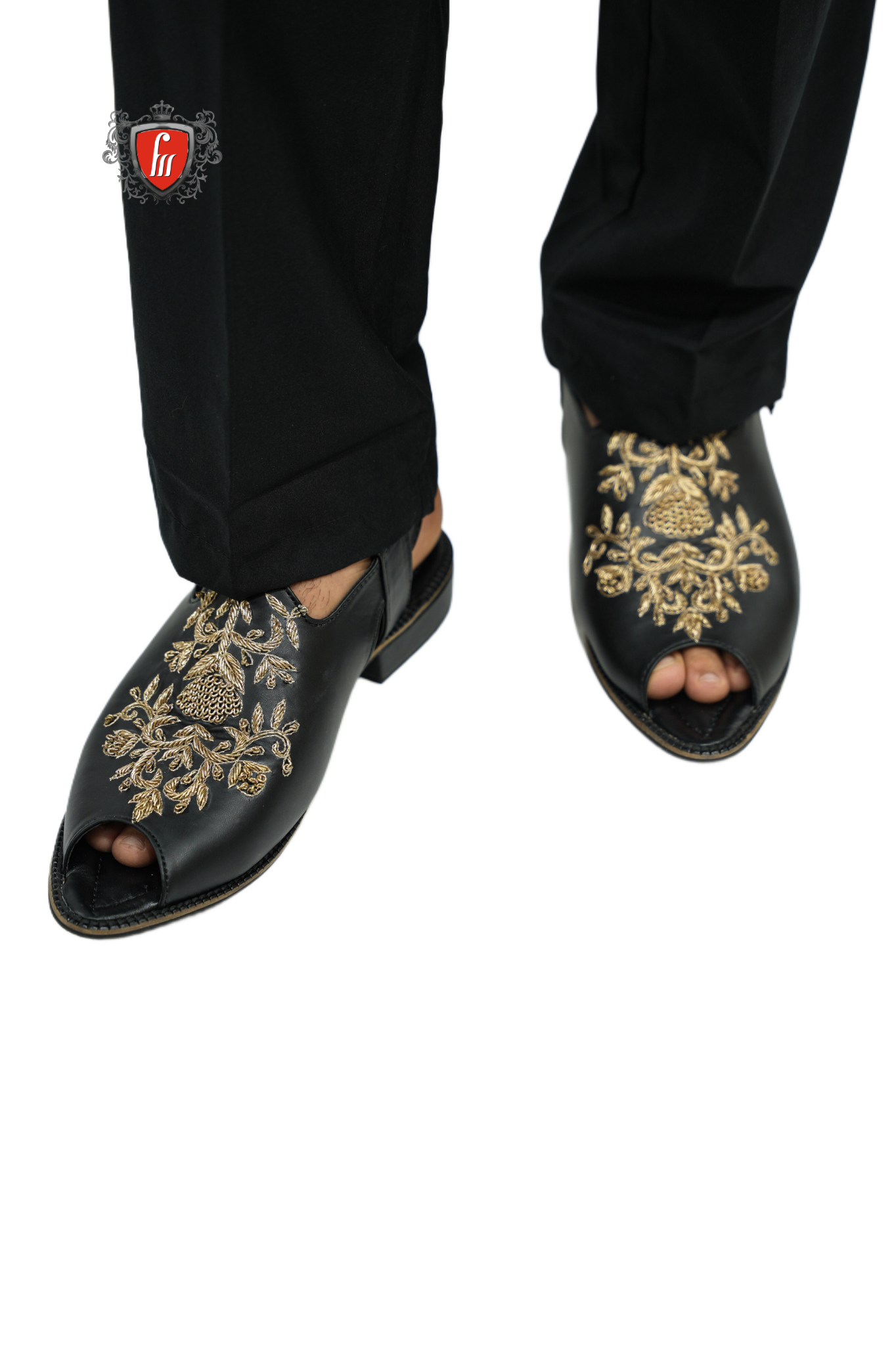 Men’s Black Peshawari Sandals – Regal Ethnic Footwear
