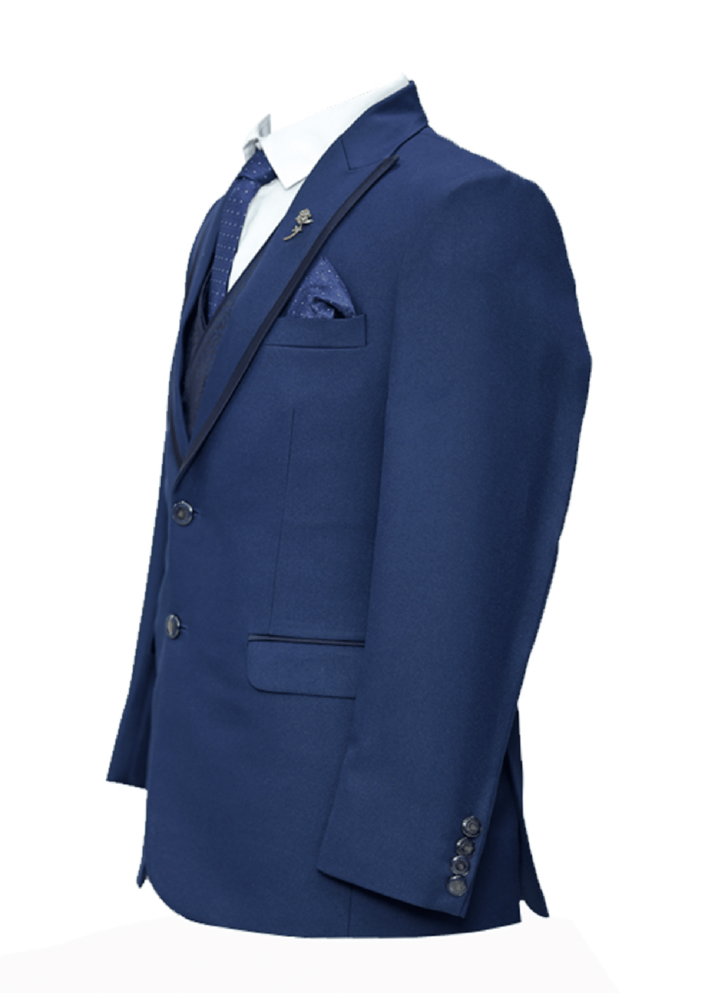 Men’s Nile Blue Tailored Suit – Elegant Formalwear for Weddings & Business