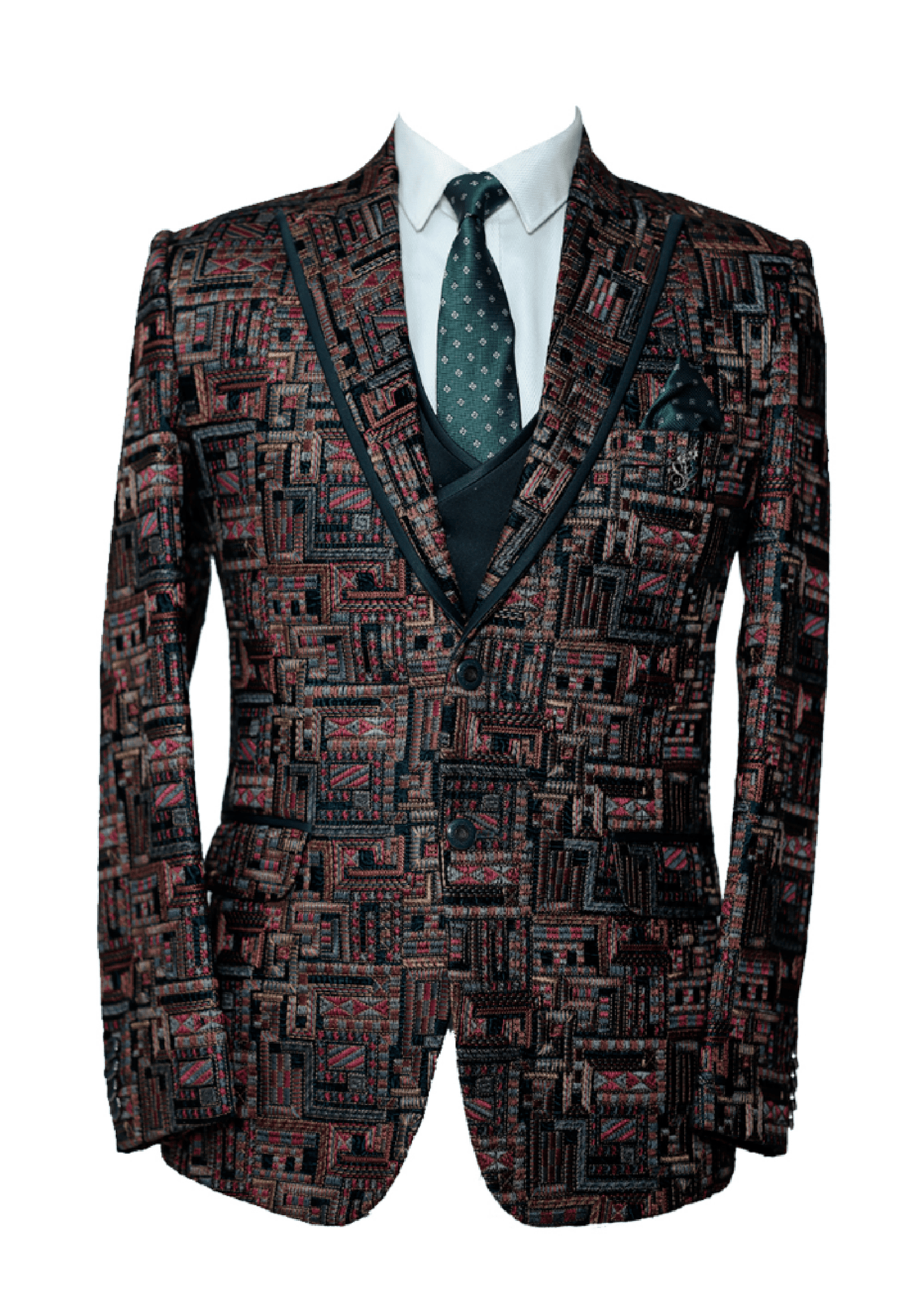 Men’s Summer Pinkish-Red Suit – Bold Formalwear for Weddings & Events