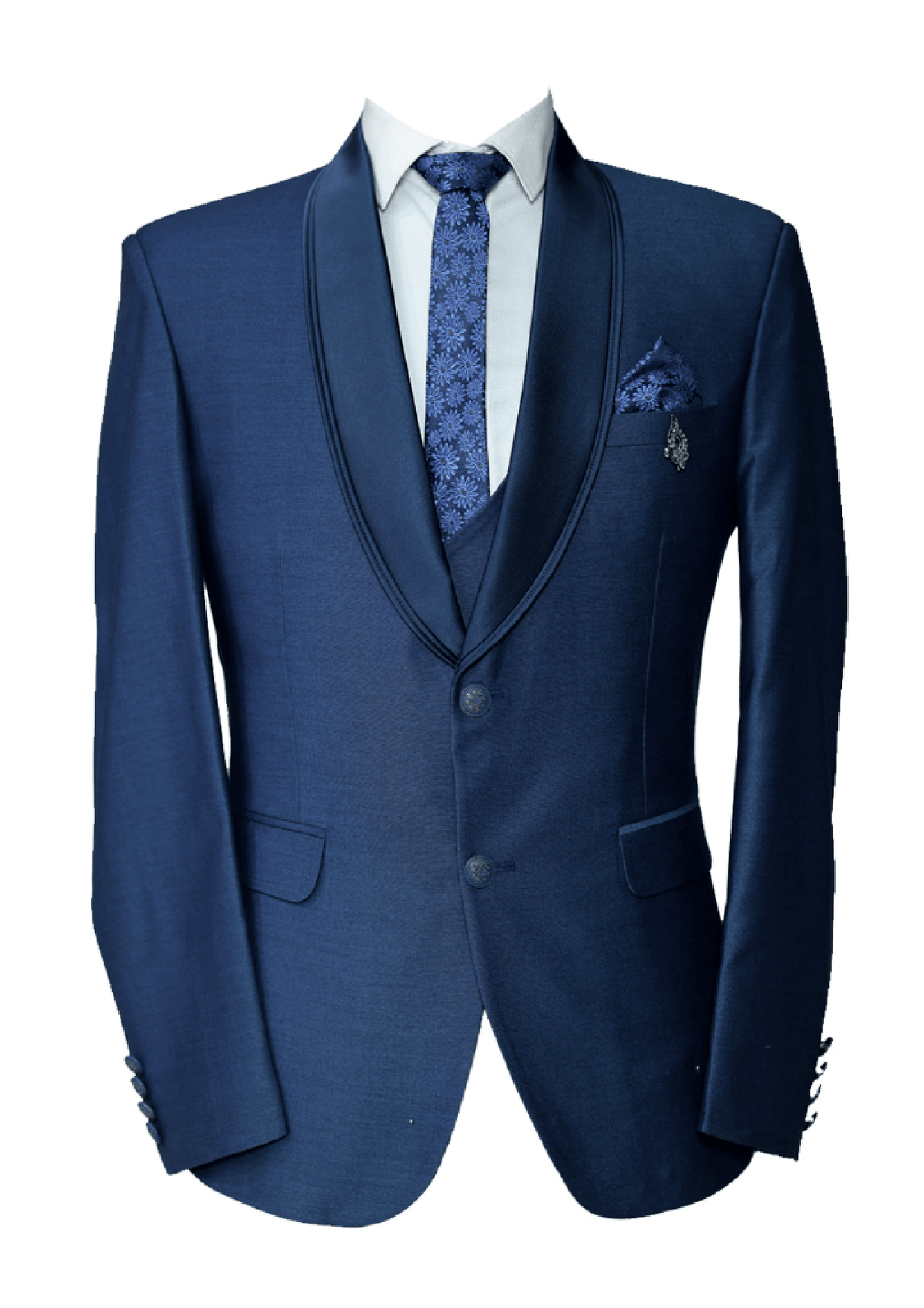 Graphite Black Three-Piece Men’s Suit – Classic Sophistication Meets Modern Style