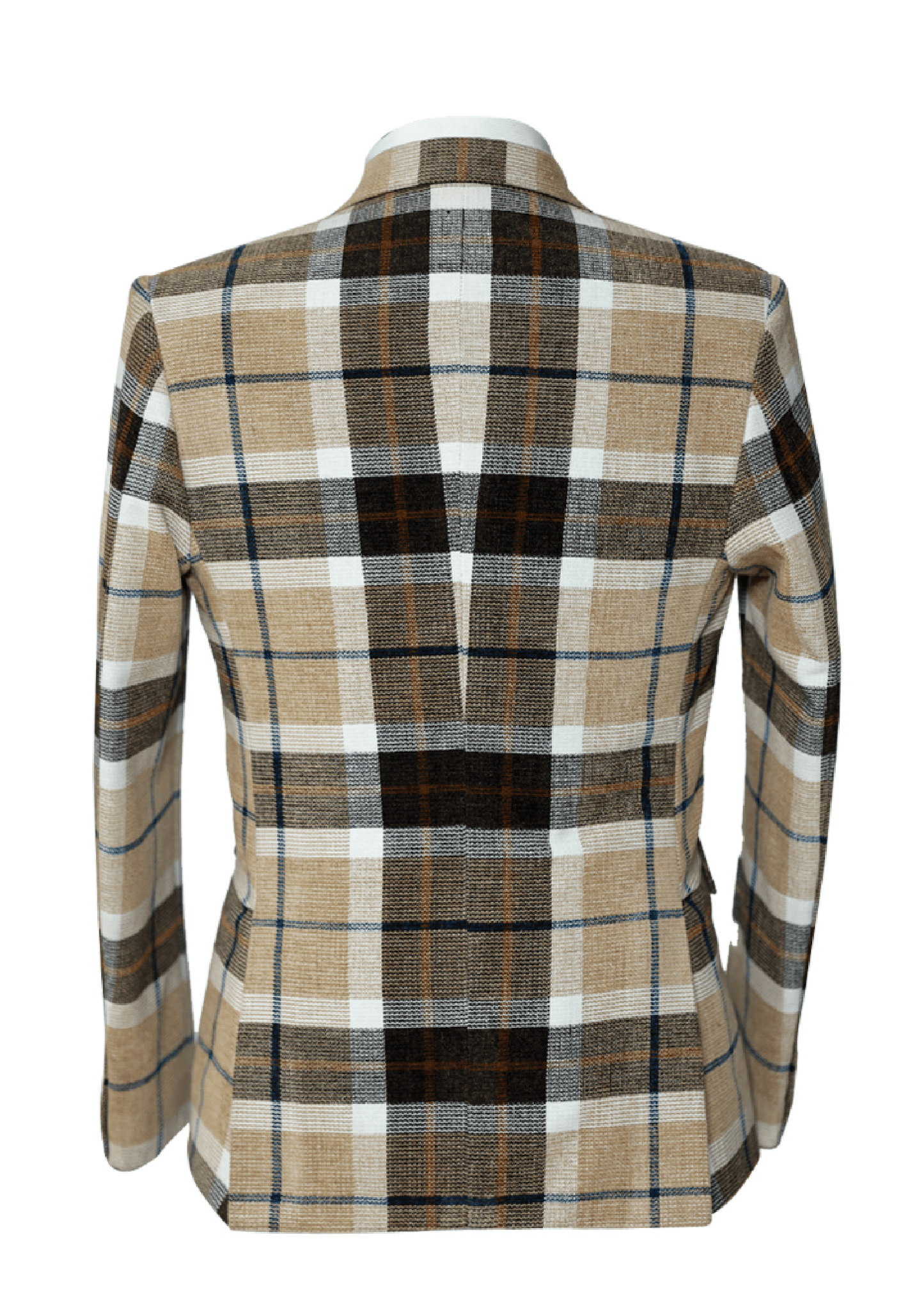 Classic Woodsmoke Check Tweed Blazer for Men – Refined Formal Wear